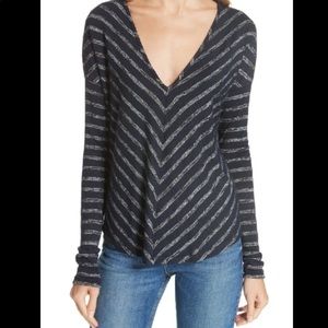 Rag & Bone Striped Jersey Long Sleeve Tee